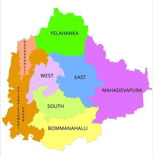 Delhi BBMP bản đồ