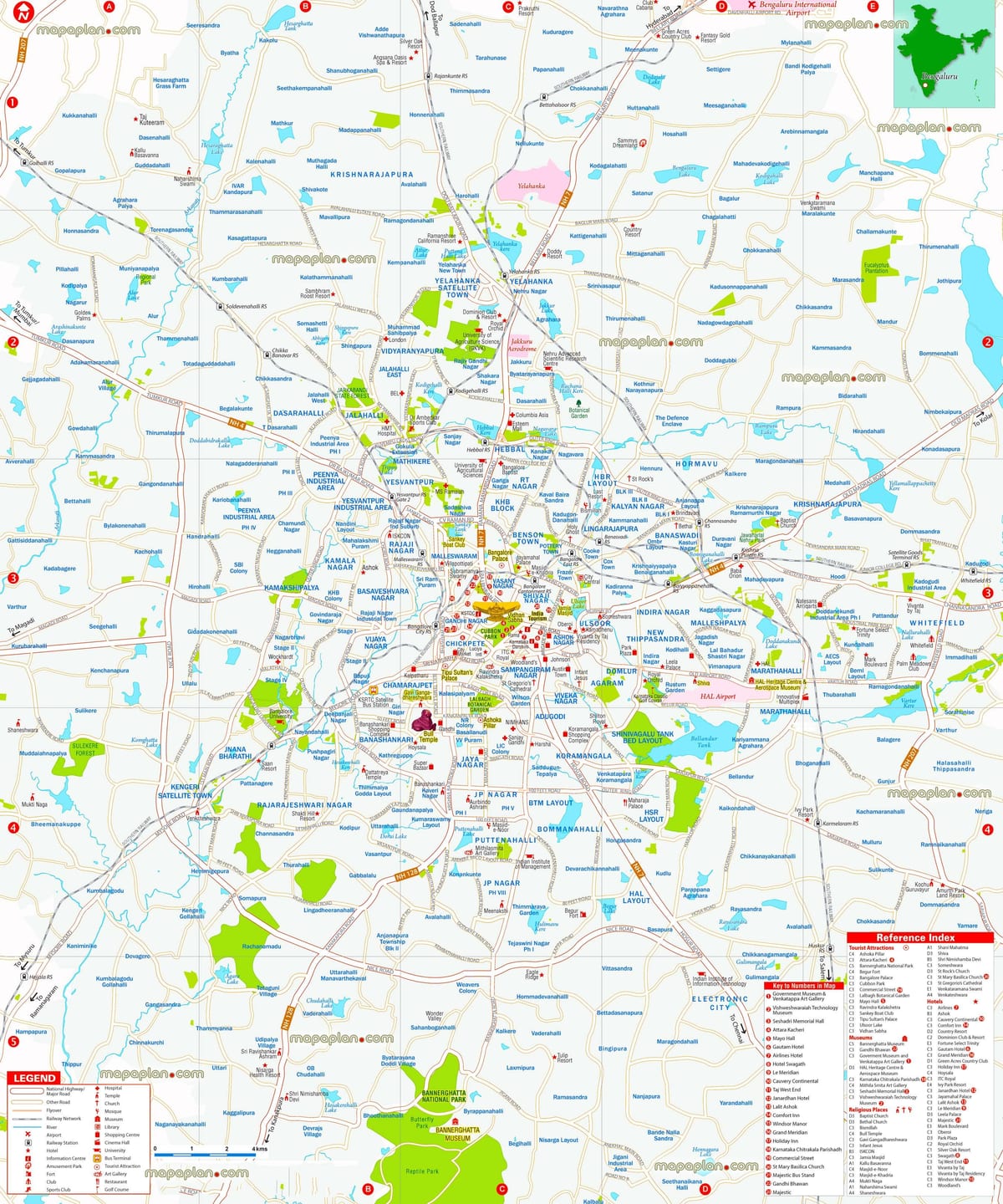 bản đồ của Delhi đông