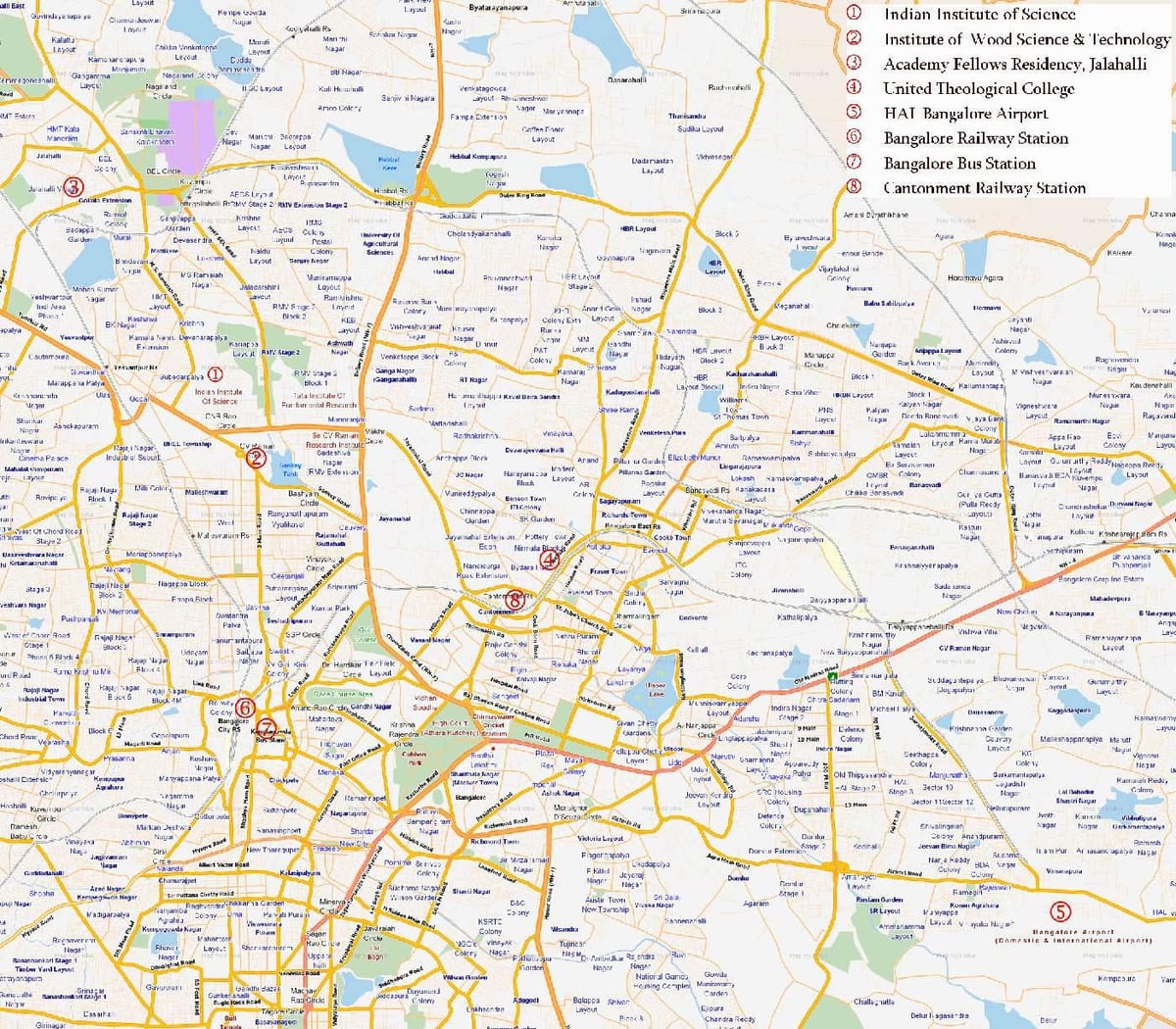 bản đồ đường Delhi