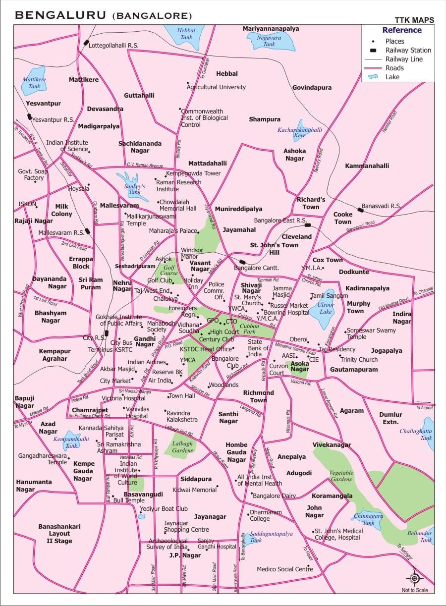 bản đồ thành phố của Delhi